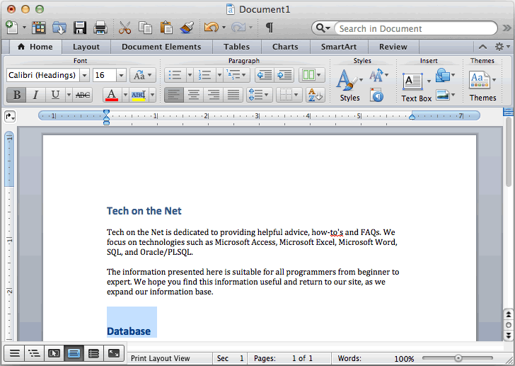 microsoft word for mac 2011 tab not indent
